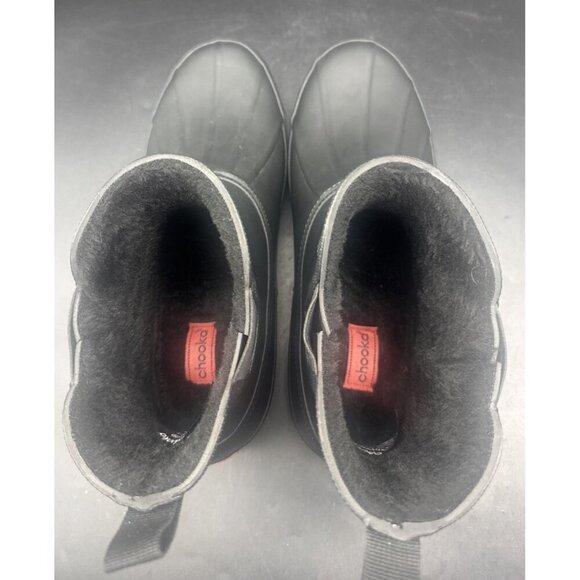Chooka Women’s Duck Chelsea Black Slip On Rain Boot Waterproof Rubber Sz 9 - Picture 4 of 6